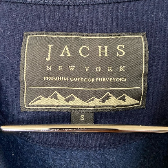 JACHS New York Designer High End Navy Blue Men’s S Crewneck Sweatshirt MINTY - Picture 2 of 3